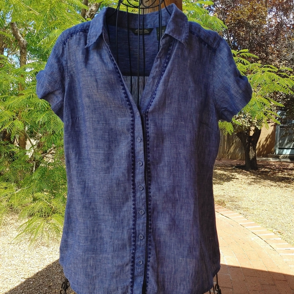 Eddie Bauer linen shirt